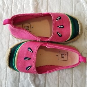 baby GAP Watermelon Slices Espadrilles 8 EUC